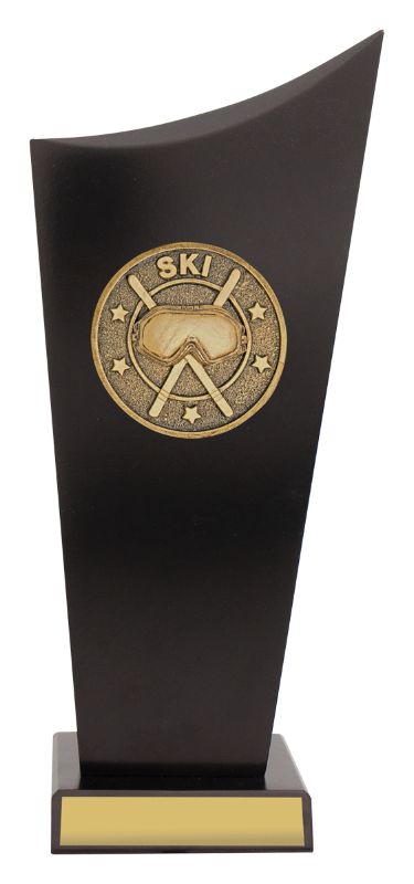 SK592C Skiing Black Timber Spartan Crest 27cm