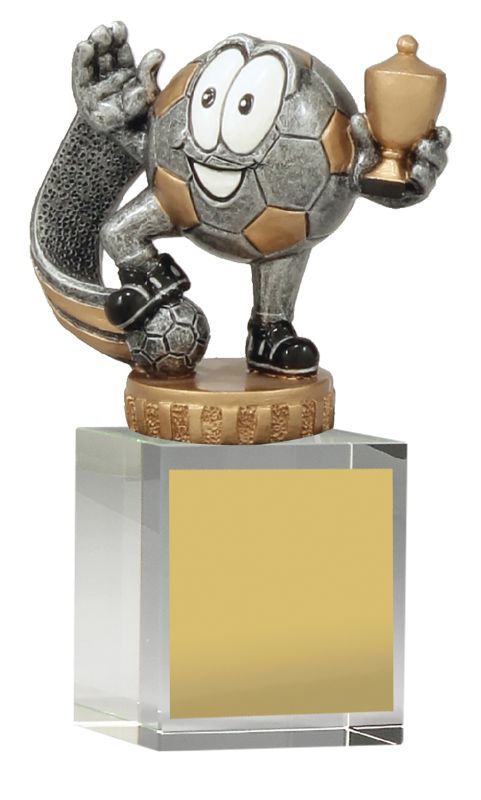 UB04A Football Character Budget Crystal 12cm