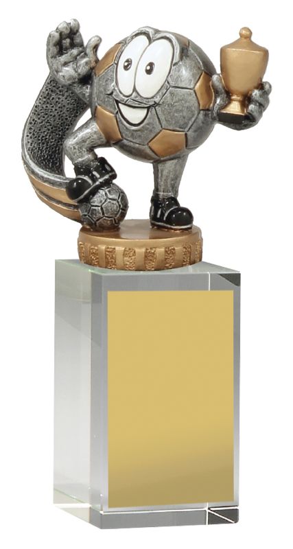 UB04B Football Character Budget Crystal 16cm
