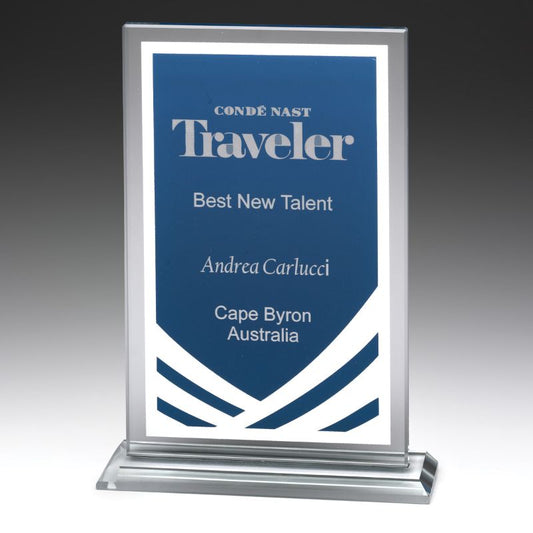 W423C Blue Marvel Award Glass 21cm