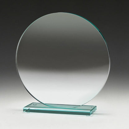 W502 Circle Jade Glass Award 16cm