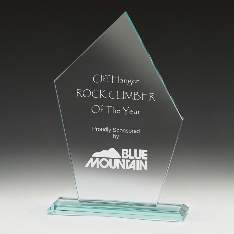 W731M Apex Jade Glass Award 21.5cm