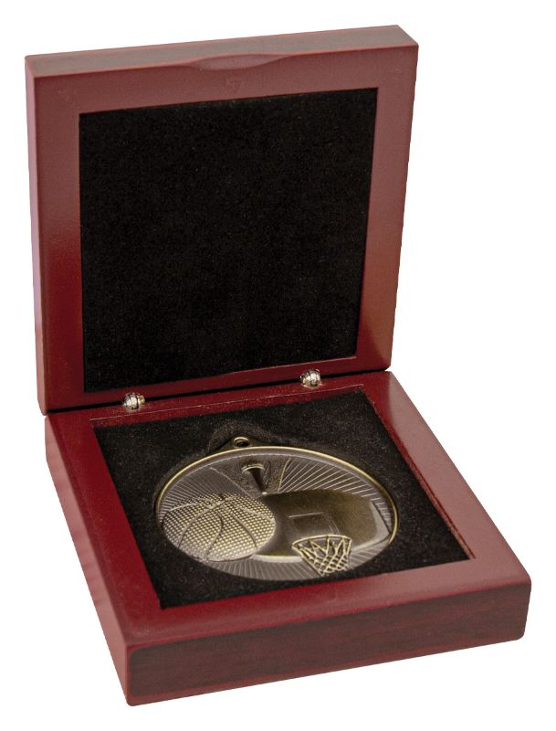 WH50 50 / 52mm Diameter Premium Timber Medal Box 8.5cm
