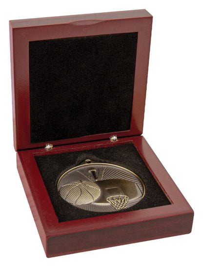 WH50 50 / 52mm Diameter Premium Timber Medal Box 8.5cm