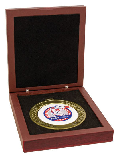 WH70 70mm Diameter Premium Timber Medal Box 10cm