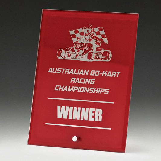 WP06A Craft Plaque Red 15cm