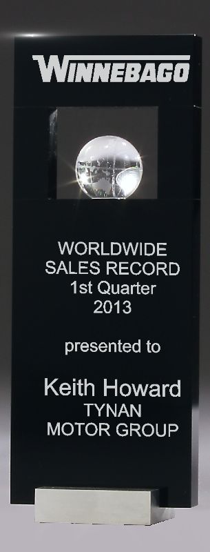 YJ657S CIP Crystal Globe 16cm