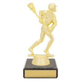 YB8064 Lacrosse Male Figure Trophy 14cm